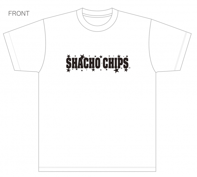 SHACHO CHIPS オリジナルTシャツ白　FRONT
