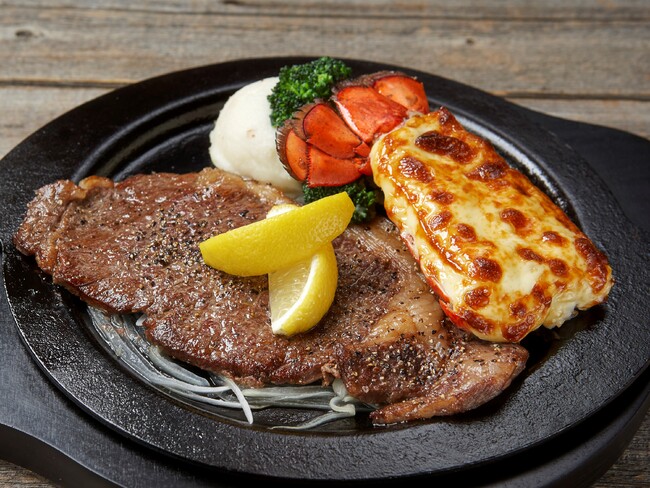 ロブスター黄金焼き&黒毛和牛サーロインレモンステーキ 3,790円(税込4,169円) ロブスター黄金焼き&黒毛和牛サーロインレモンステーキ 3,790円(税込4,169円)