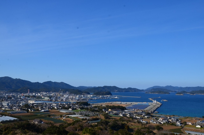 福江島（展望台から市街地を望む）