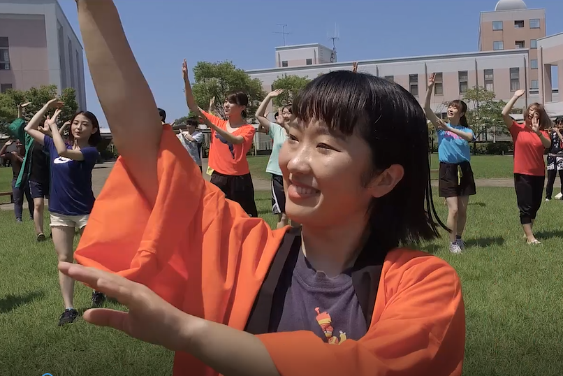 世界で活躍するスポーツ選手を輩出する大学で「東京五輪音頭‐2020‐」 を踊ってスポーツの祭典を盛り上げる！