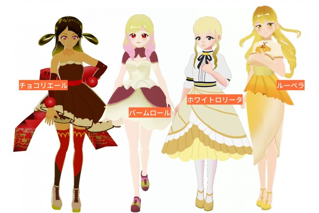 NCC学生が製作した３DCGキャラクターたち