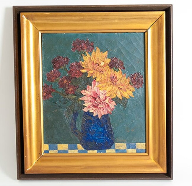 1958年　画伯が33歳の時の作品「花」