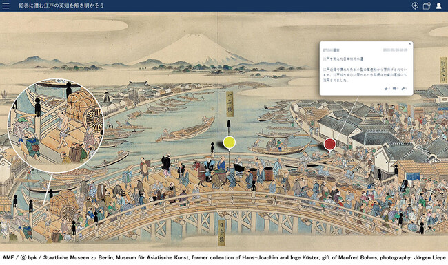 ETOKI(TM) ONLINEを活用した「絵巻に潜む江戸の英知を解き明かそう」イメージ