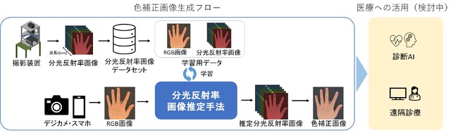 ポスター発表「医療分野での活用を目的とした皮膚のRGB画像からの分光反射率画像生成」の概要 (C) TOPPAN Digital Inc.