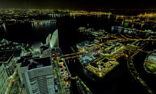 体験型コンテンツ「360°VRで見る横浜の夜景」