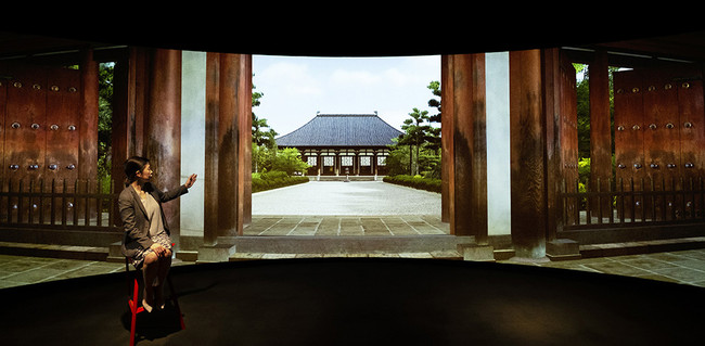 「Profound Tourismオンライン」ツアープログラム　「奈良・唐招提寺のVR拝観」の様子