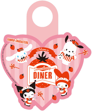 いちご アメリカンダイナーの限定デザインがレトロ可愛い サンリオキャラクターズ Strawberry Diner In ナムコ 21年2月10日 水 より開催 バンダイナムコアミューズメントのプレスリリース