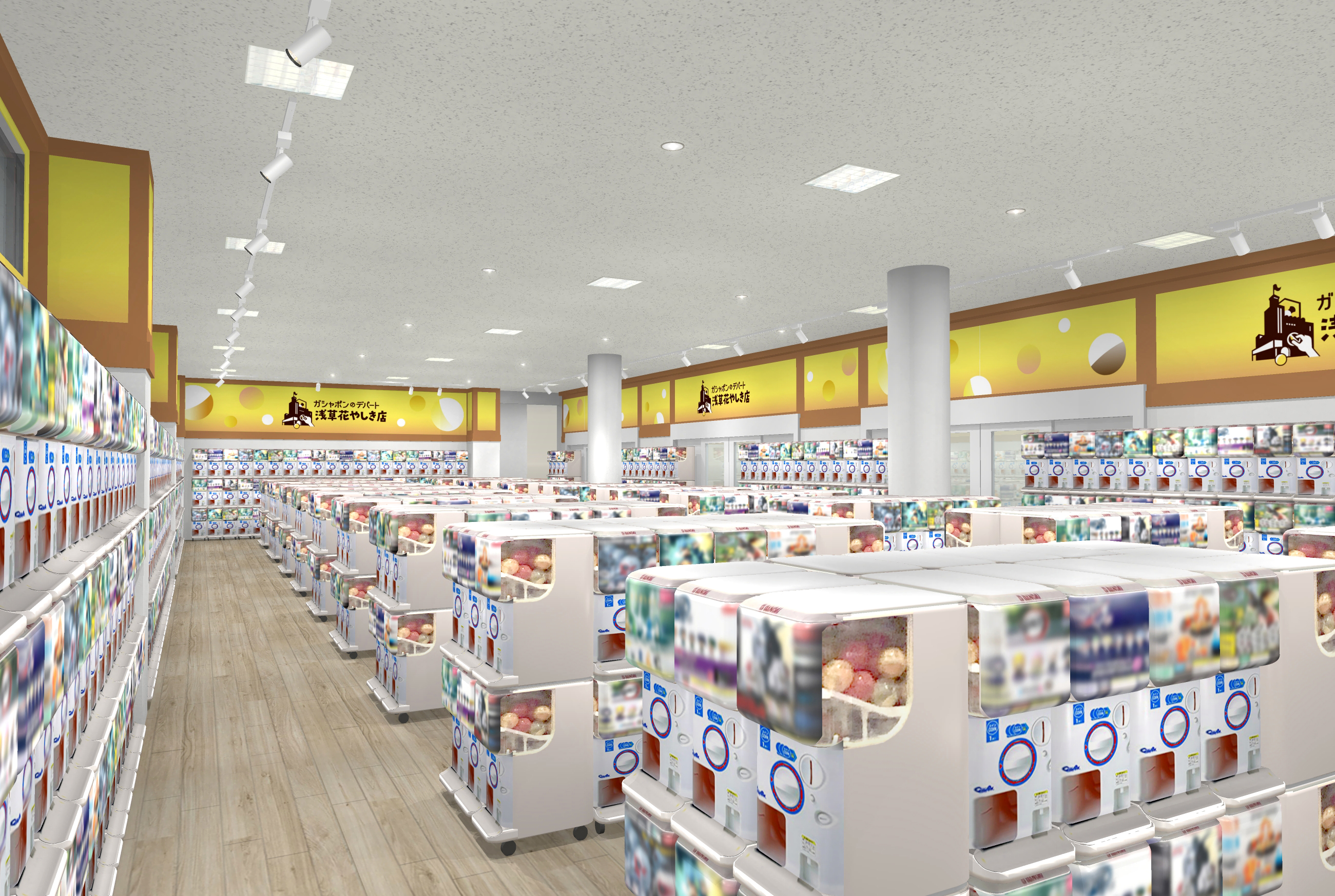 増床 面数拡大で 地域最大級 のカプセルトイ専門店に ガシャポンのデパート 浅草花やしき店 22年3月18日 金 リニューアルオープン バンダイナムコアミューズメントのプレスリリース