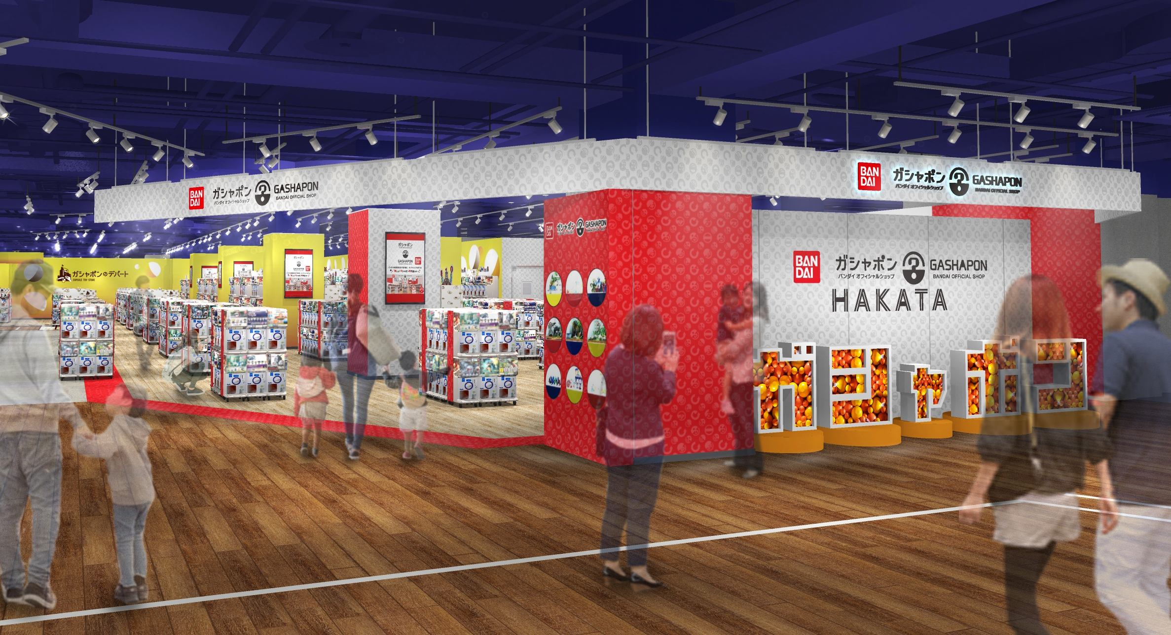 バンダイ公式の ガシャポン 専門店登場 ガシャポン バンダイオフィシャルショップ キャナルシティ博多店 22年3月30日 水 オープン バンダイナムコアミューズメントのプレスリリース