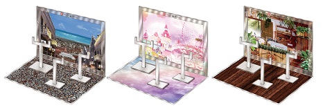 ▲おうちでガシャ撮り(全1種) ※付属背景(全3種) ▲おうちでガシャ撮り(全1種) ※付属背景(全3種)
