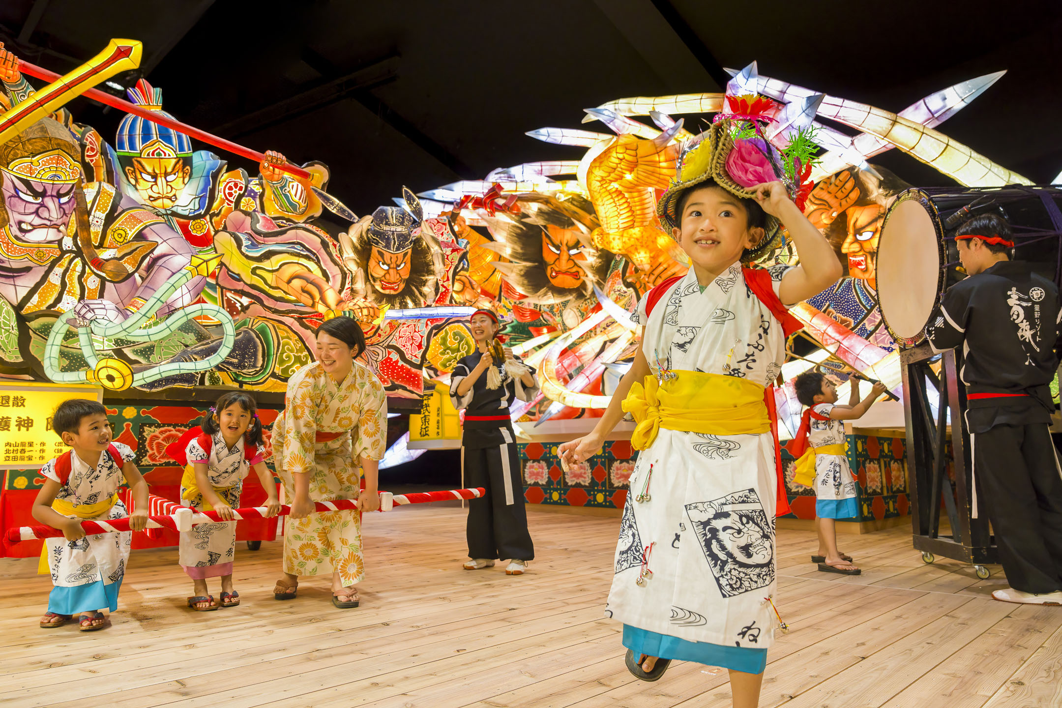 手振り鉦鉦袋付き ねぶた ねぷた 大人用 祭り 青森 - その他