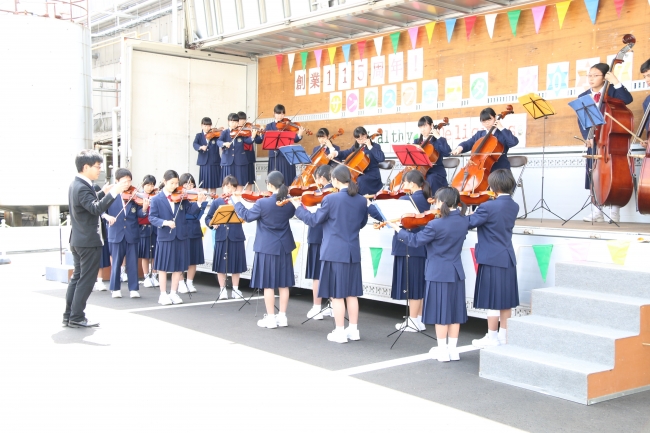 地元中学校のオーケストラ部