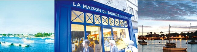 ▲ブルターニュの町並み