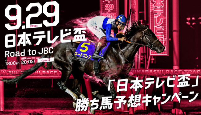 Road to JBC「第68回 日本テレビ盃（JpnⅡ）」〔9月29日（水