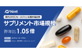 ECモールのサプリメント市場規模は、1.05倍で横ばい（2024年4月～6月）