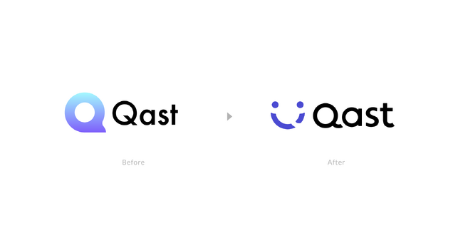 QastロゴBefore／After