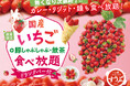 【いちご好き集まれー!! 国産いちご食べ放題!!】『クレープ』『飲茶15種』『豚しゃぶ』がたっぷり120分食べ放題!!台湾飲茶と一人鍋しゃぶしゃぶ『すうぷ静岡パルコ』にて開催!事前予約がおすすめ!