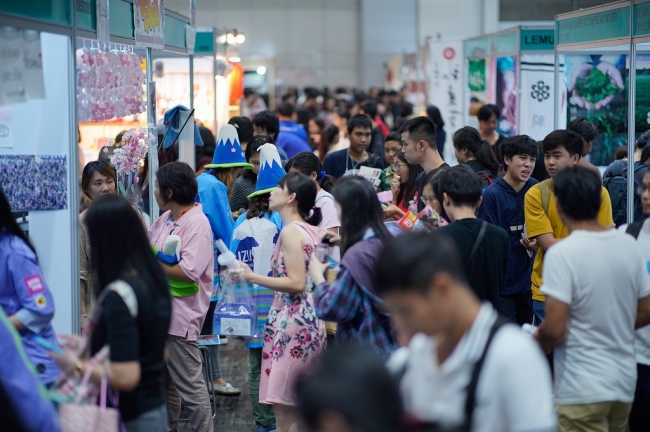 3日間のべ84,000人が来場した同社が主催の「バンコク日本博2019」の様子。