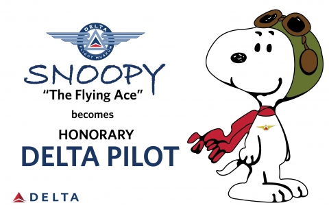 デルタ航空 スヌーピーに名誉パイロットの称号を贈呈 デルタ航空のプレスリリース