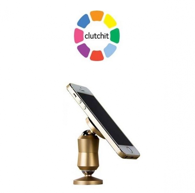 ClutchIt (クラッチイット) オリジナル デュアル マグネット式 可動式 携帯電話ホルダー タブレットマウント (シルバー) 通販 