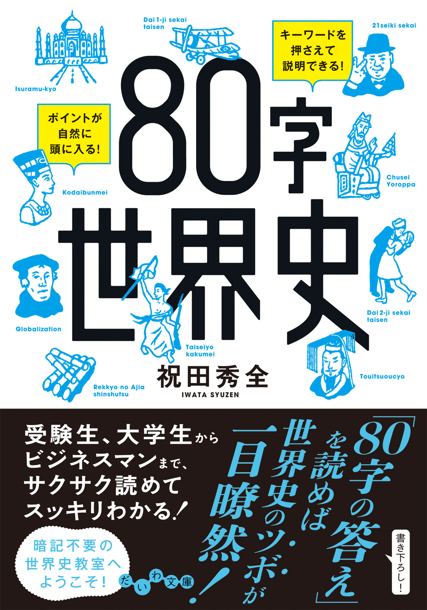 世界史は暗記不要 キーワードとポイントをサクサク読んで理解しよう 80字世界史 10 10発売 株式会社 大和書房のプレスリリース