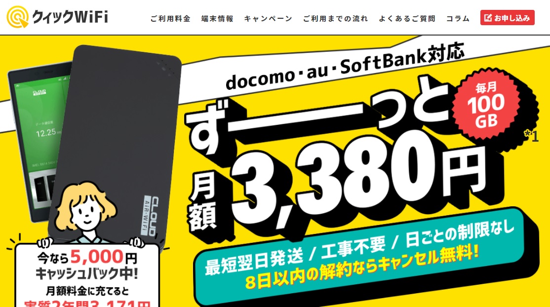 2660円/月 100GB通信データSIM 新品（キャンペン中価格）
