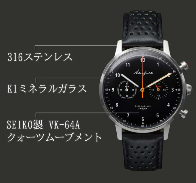 60年代ヴィンテージ第二弾。北欧デザインの記憶を刻む腕時計Akerfalk 