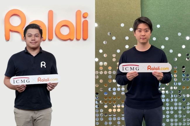 左からRalali CEO Joseph Aditya、ICMG Partners 代表取締役 舩橋元（Ralali インドネシアオフィス及びICMG丸の内オフィスにて）