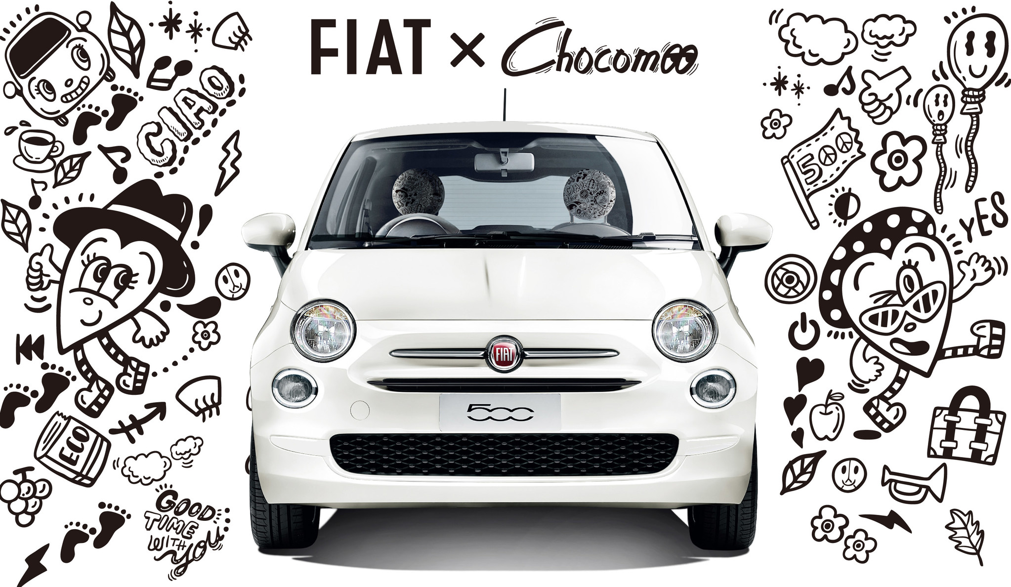 ドアを開けた瞬間 心がはずむ限定車 Fiat 500 Super Pop Chocomoo Edition を発売 Fcaジャパン株式会社のプレスリリース