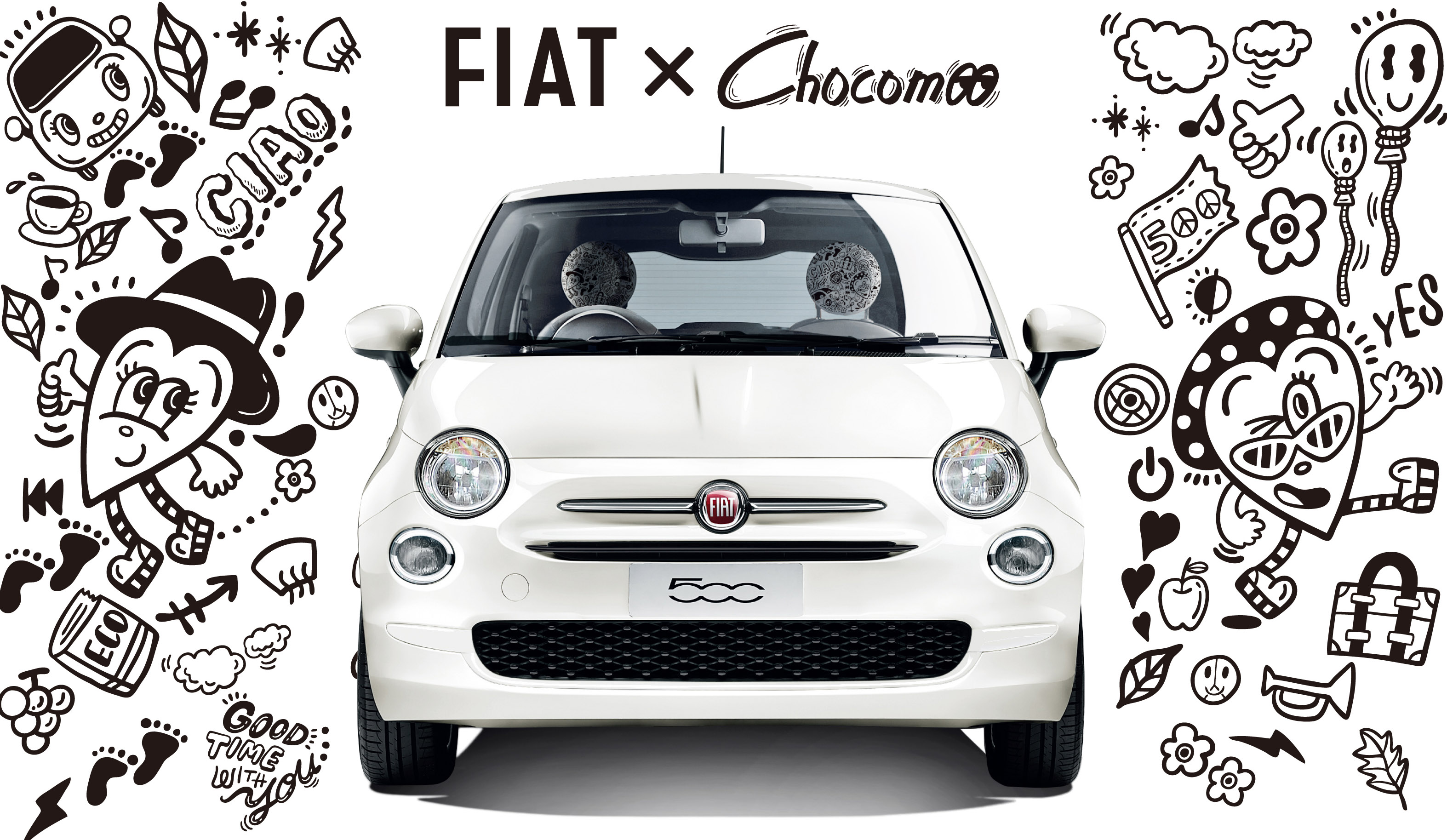 ドアを開けた瞬間 心がはずむ限定車 Fiat 500 Super Pop Chocomoo Edition を発売 Fcaジャパン株式会社 のプレスリリース