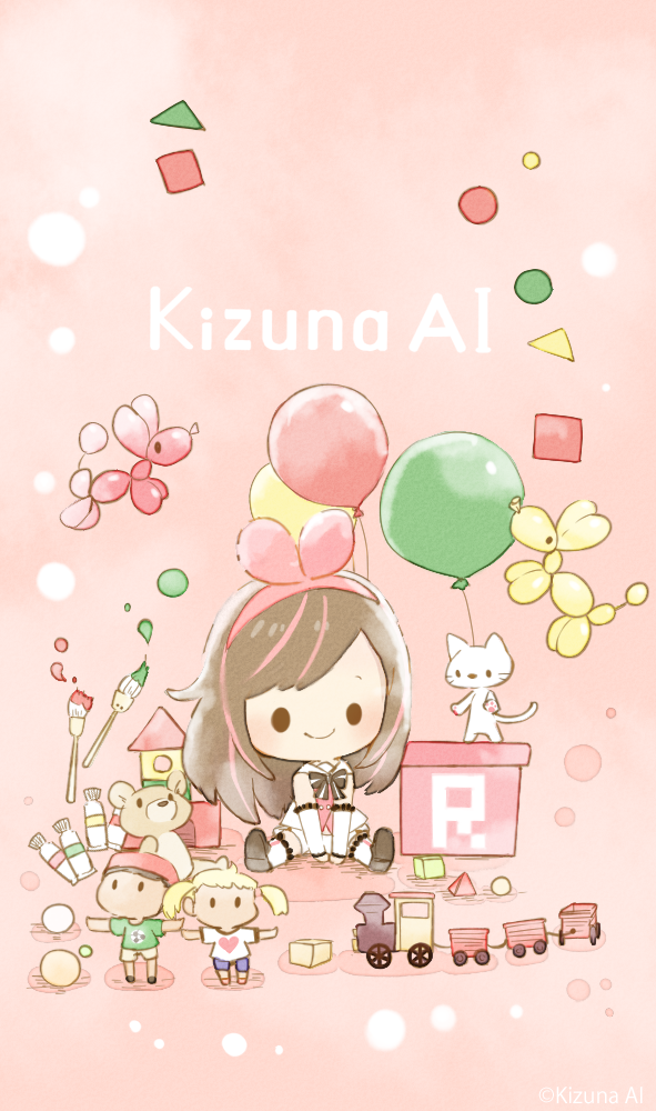 キズナアイが水彩タッチの可愛らしいデフォルメキャラに！キズナアイ初のLINE着せかえ販売開始！
