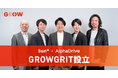 AlphaDrive、Sun Asteriskとのジョイントベンチャー、株式会社GROWGRITを設立。新規事業のテック支援を強化