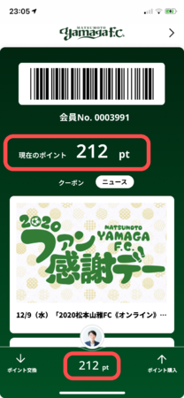 山雅ポイント（仮）の発行（イメージ）