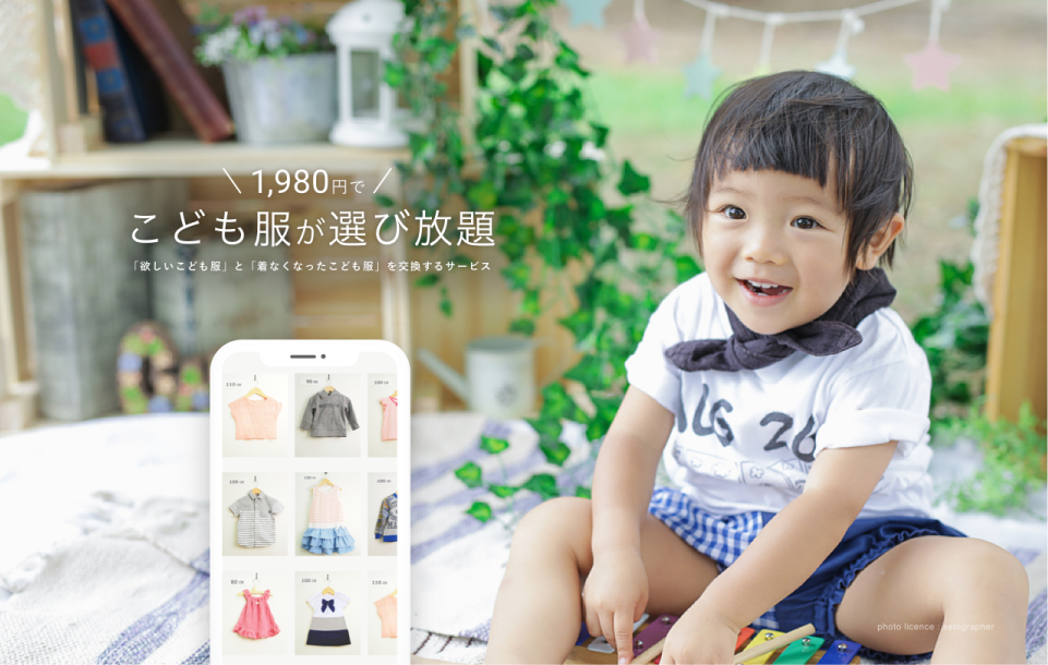 こども服の物々交換 Lynks が、1,980円で子供服が20着先にもらえる 