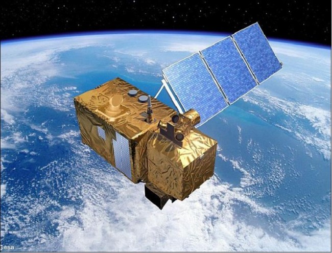 衛星（ESA、Sentinel）によるオルソ画像の作成　　（image credit ESA、EADS Astrium）