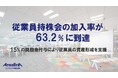 エリアリンク、従業員持株会の加入率が60%を突破し63.2%に到達