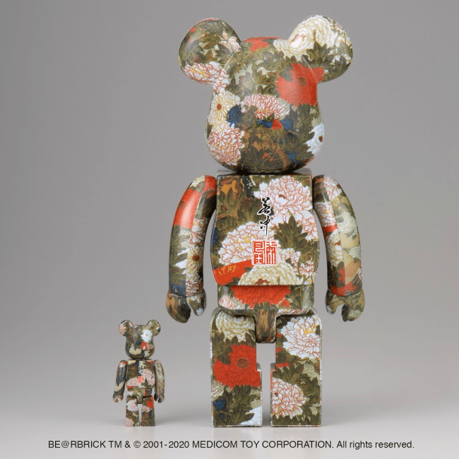 大人気SALE MEDICOM TOY - BE@RBRICK 伊藤若冲 牡丹小禽図ぼたん