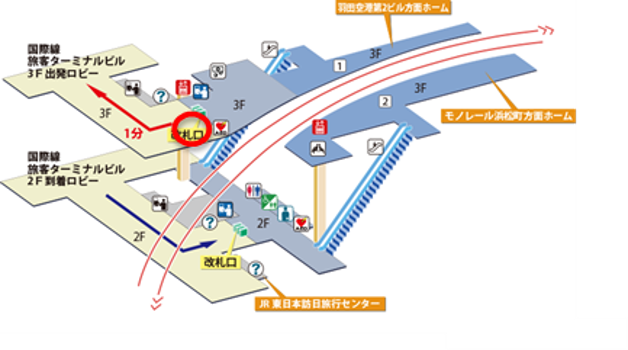 ※2020年3月より名称変更「羽田空港第３ターミナル駅」