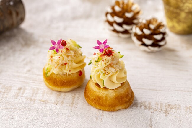 味噌クリームと蟹サラダ 豆乳パンのオープンサンド 味噌クリームと蟹サラダ 豆乳パンのオープンサンド