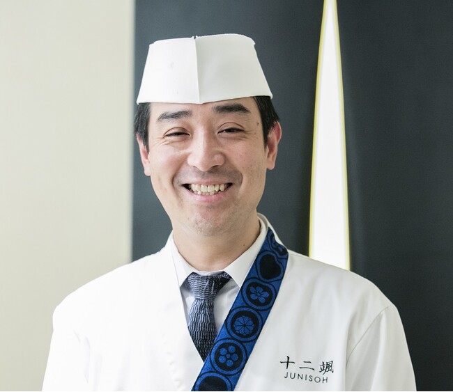 日本料理「十二颯」寿司料理長　中村 英俊