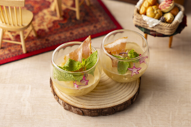 茄子のコンポート ミントトマトジュレ 茄子のコンポート ミントトマトジュレ