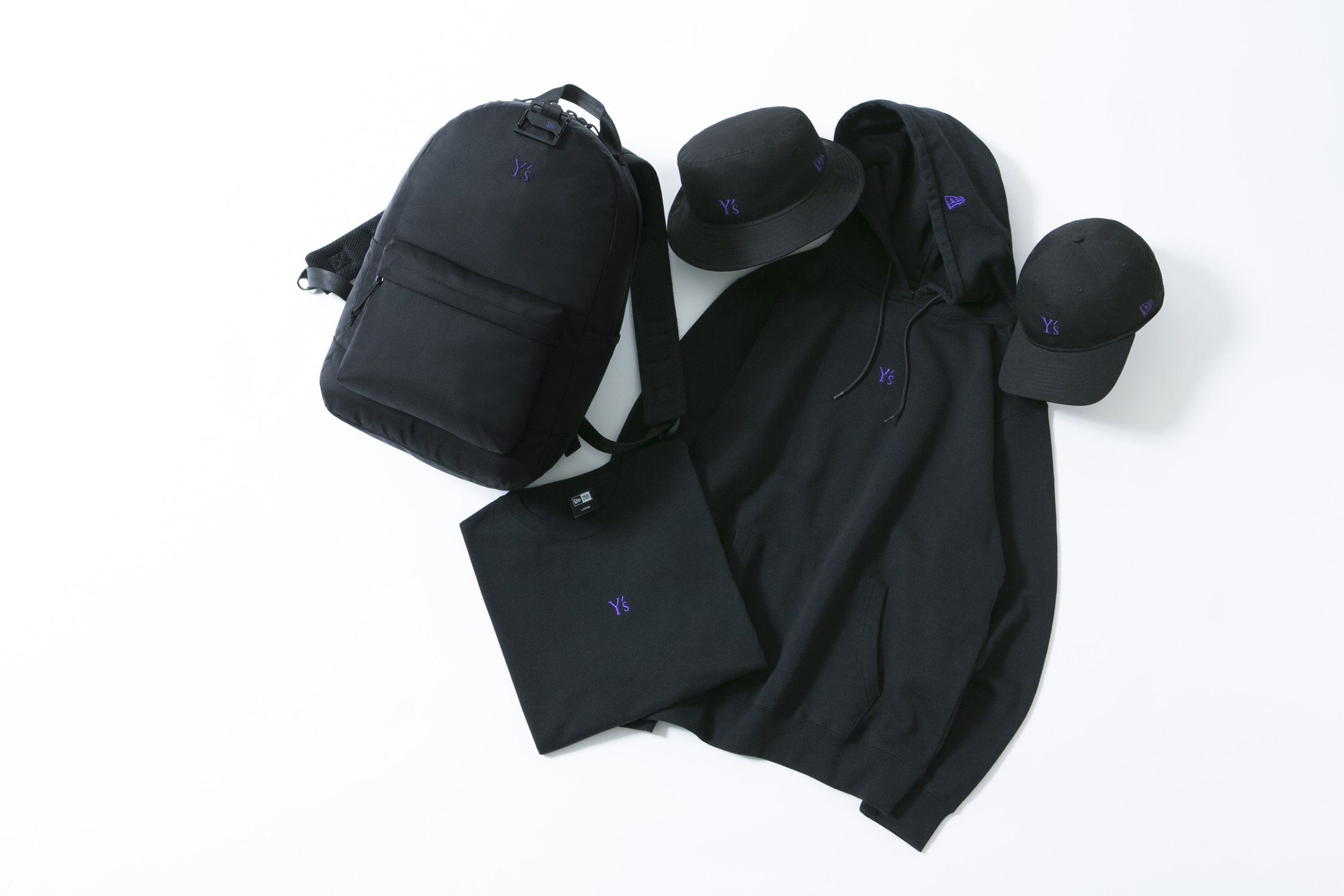 パープルをキーカラーにした「Y’s」「New Era(R)」コラボレーション最新作、5型の2020春夏モデルを2月21日(金)に発売