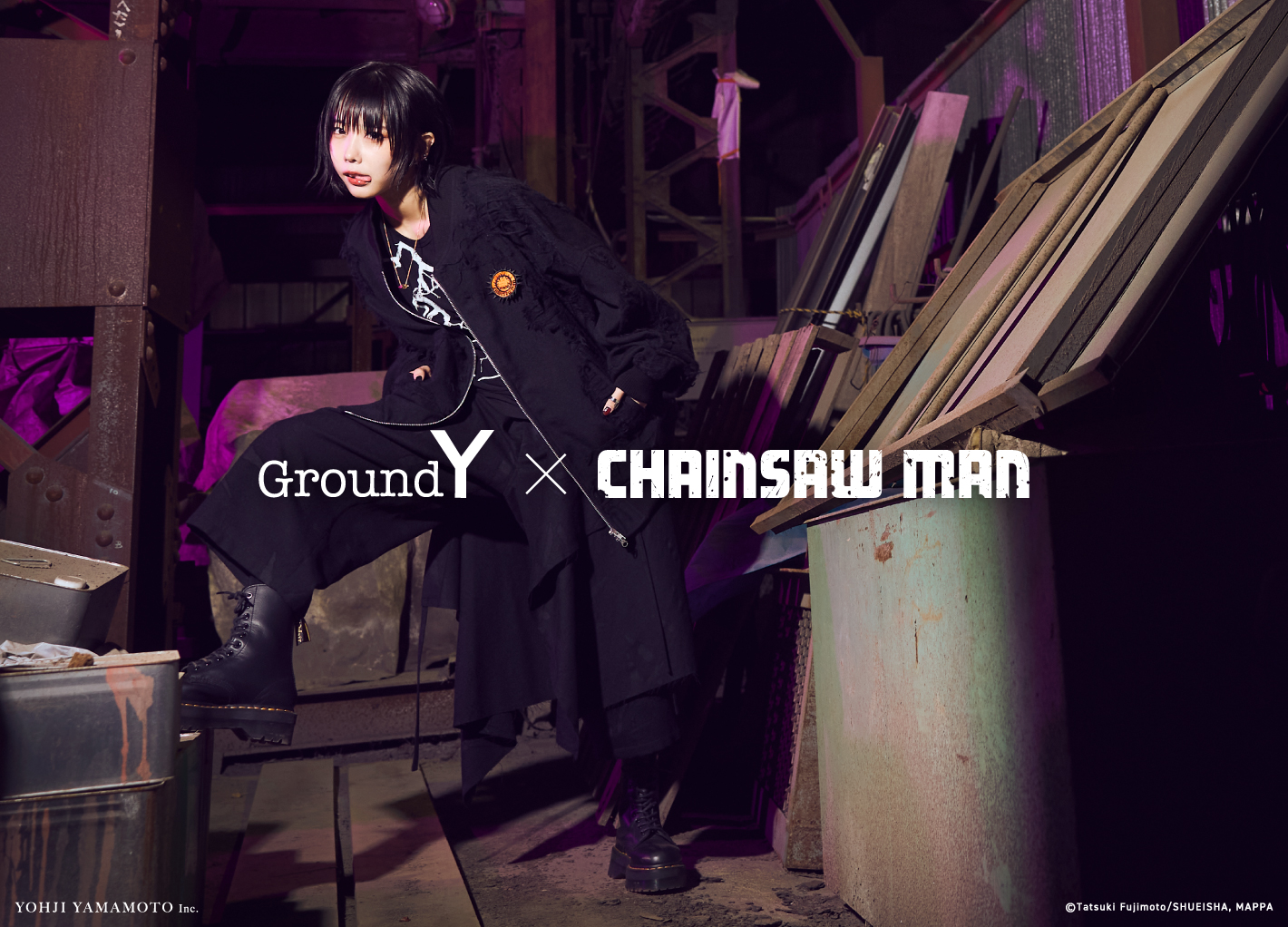 Ground Y × CHAINSAW MAN Collaborate Collection Ground Y限定