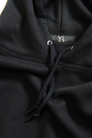 Y’s Logo Hoodie Black detail