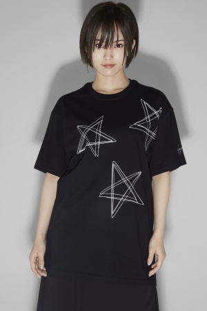 Sayaka・Y　Triple Star T-Shirt　カラーブラック　 ¥6,300 (税別)