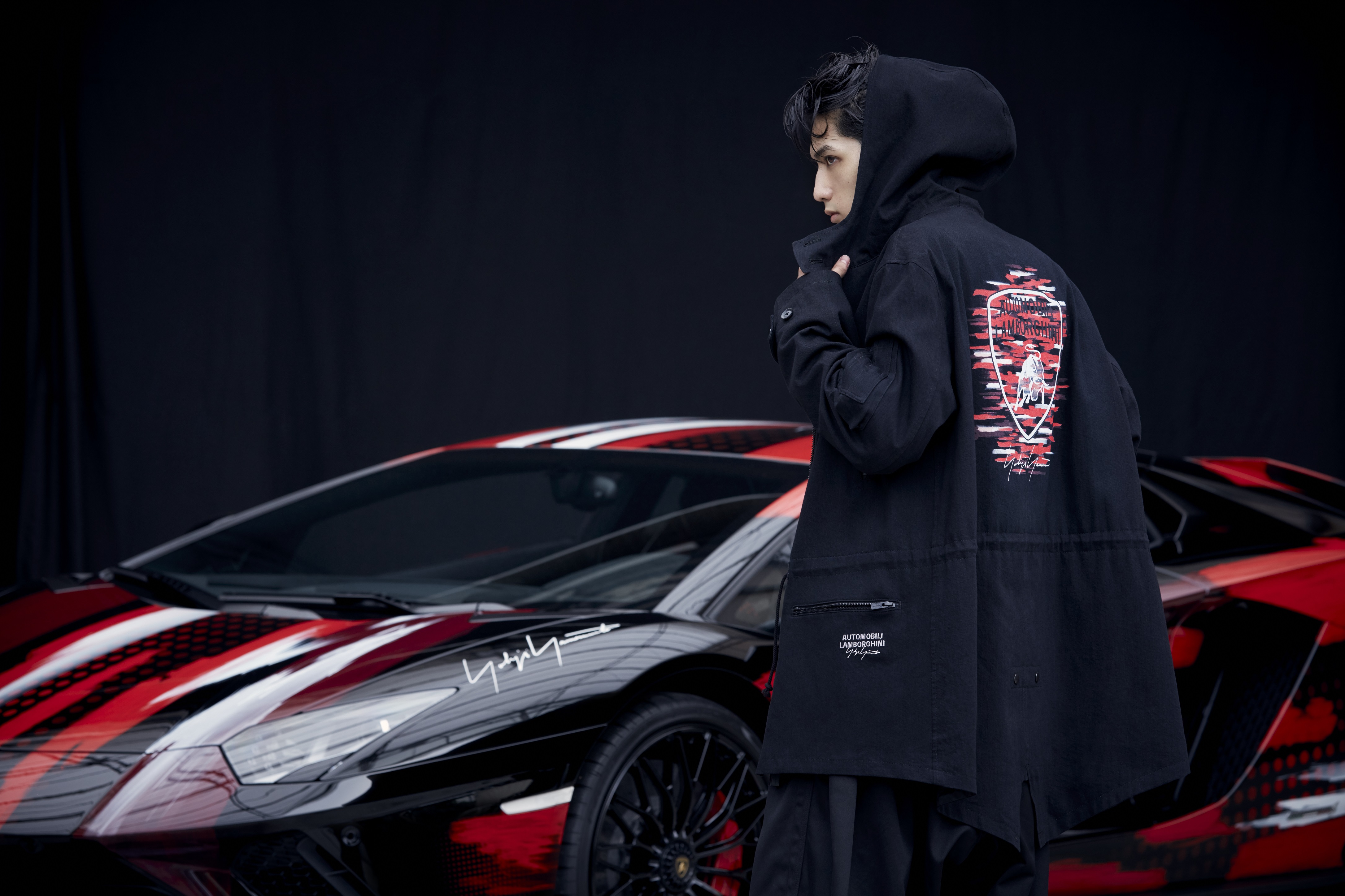 Yohji Yamamoto x Automobili Lamborghini Collaborative Pieces of