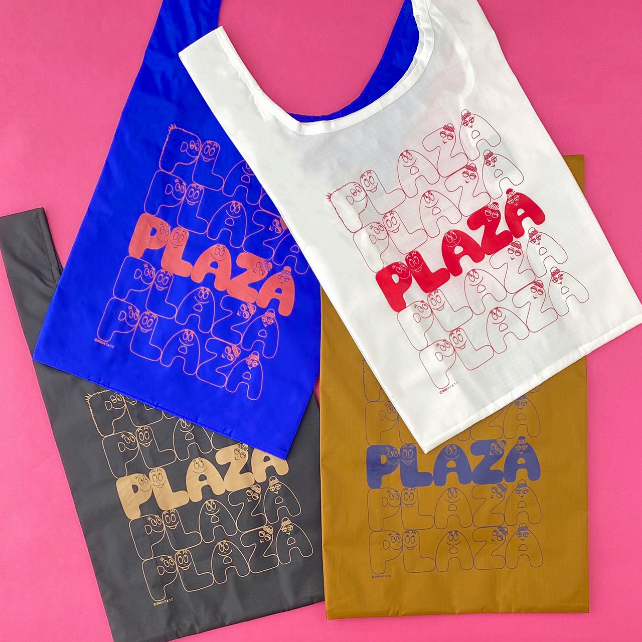 Plazaの文字に変身したバーバパパのアートが斬新 Baggu バグゥ For バーバパパのエコバッグがplaza オンラインストアに登場 プラザ スタイルのプレスリリース
