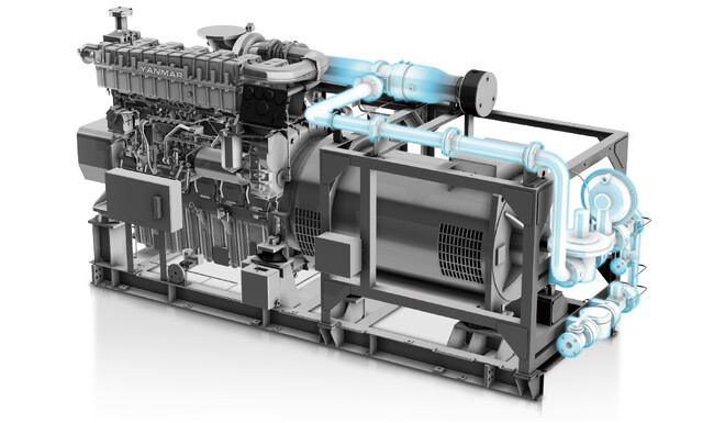 都市ガス混焼仕様ディーゼル非常用発電機