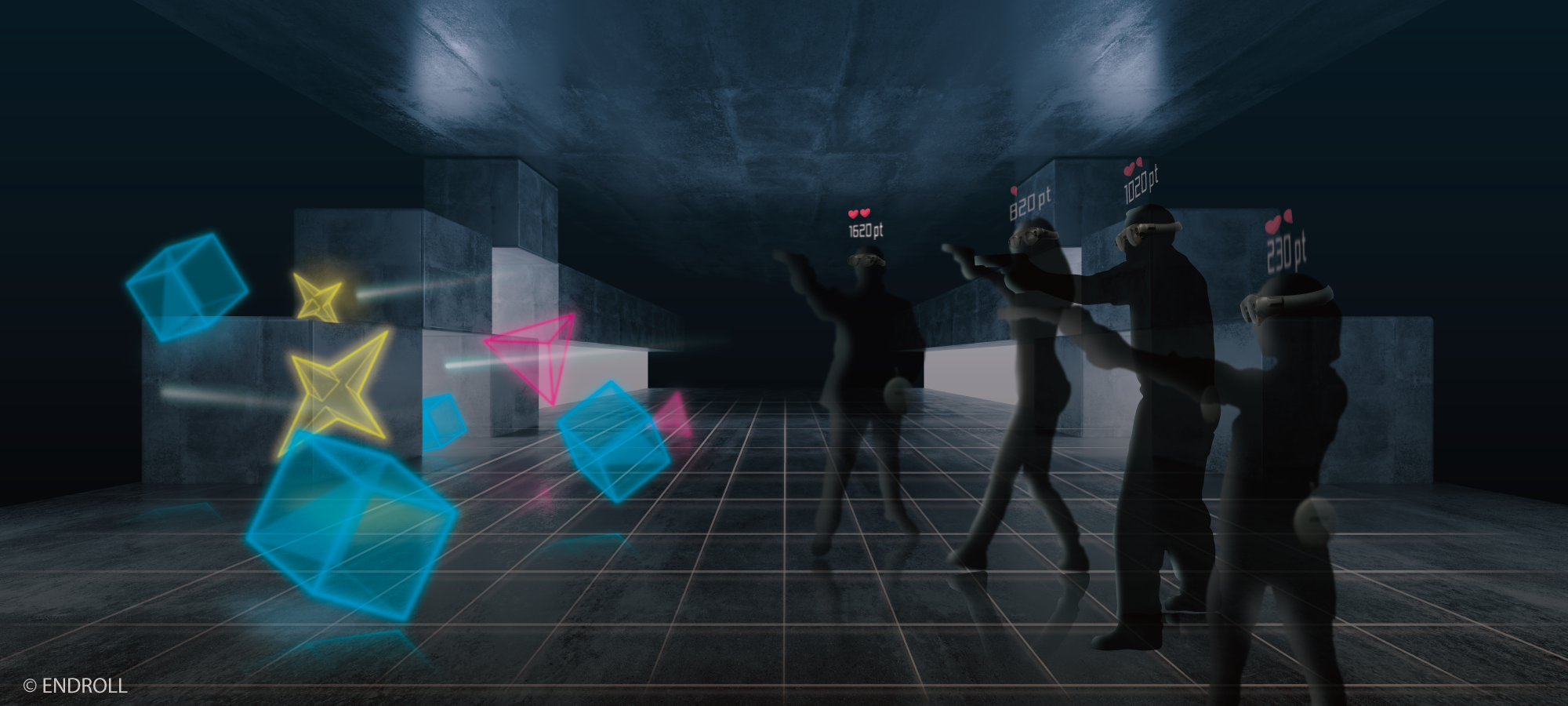 ARエンタメのENDROLLが「DOCOMO Open House 2020」に出展。Magic Leap Oneを用いたマルチプレイARシューティングゲームを展示