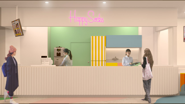 「Happy Socks Candy Café」内観イメージ②